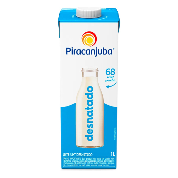 LEITE UHT DESN PIRACANJUBA 12X1L
