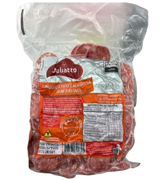 LINGUICA CALABRESA FAT JULIATTO 3X1KG