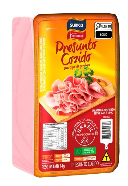 PRESUNTO COZIDO RETANG SUINCO 8KG