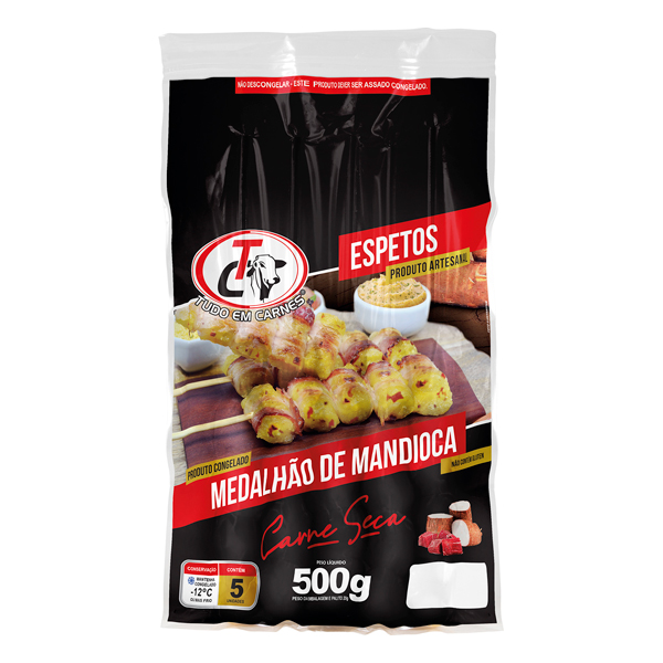 ESPETO MANDIOCA C/CARNE SECA TC CARNES 