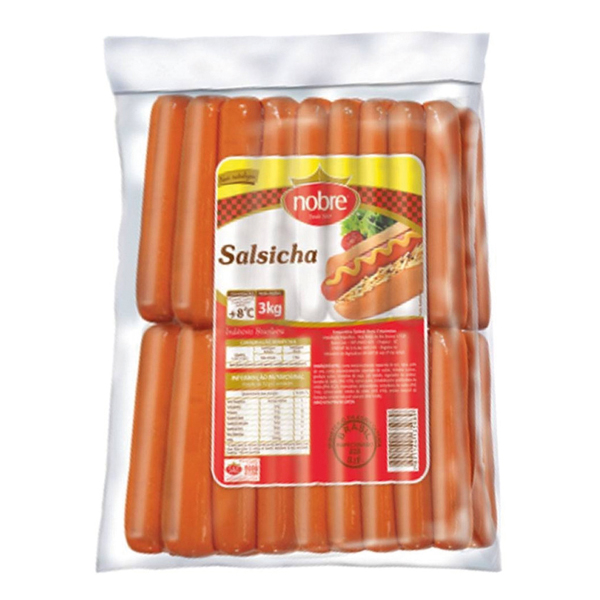 SALSICHA HOT DOG CONG NOBRE 8X3KG
