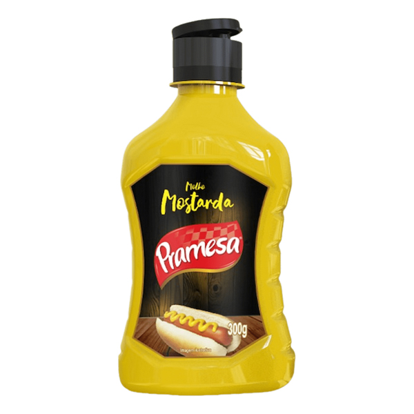 MOSTARDA AMARELA FRASCO PRAMESA 24X300G