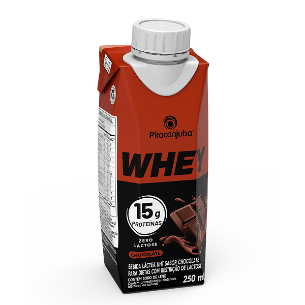 WHEY 15G CHOCOLATE PIRACANJUBA 12X250ML