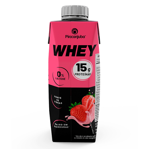 WHEY 15G MORANGO PIRACANJUBA 12X250ML