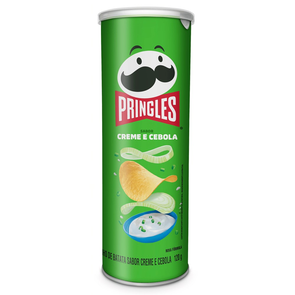 BATATA PRINGLES CREME/CEBOLA 18X109G