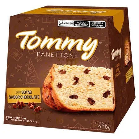 PANETTONE TOMMY GOTAS CHOCOLATE 18X400G