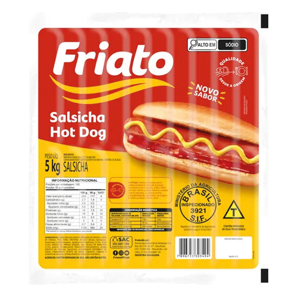 SALSICHA CONG FRIATO 4X5KG