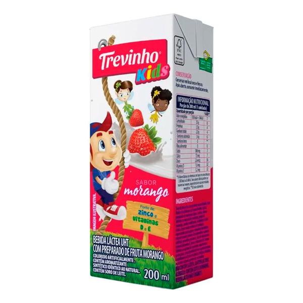 BEB LAC MORANGO TREVINHO KIDS 27X200ML