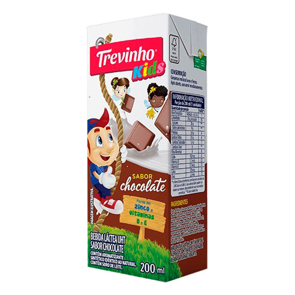 BEB LAC CHOCOLATE TREVINHO KIDS 27X200ML