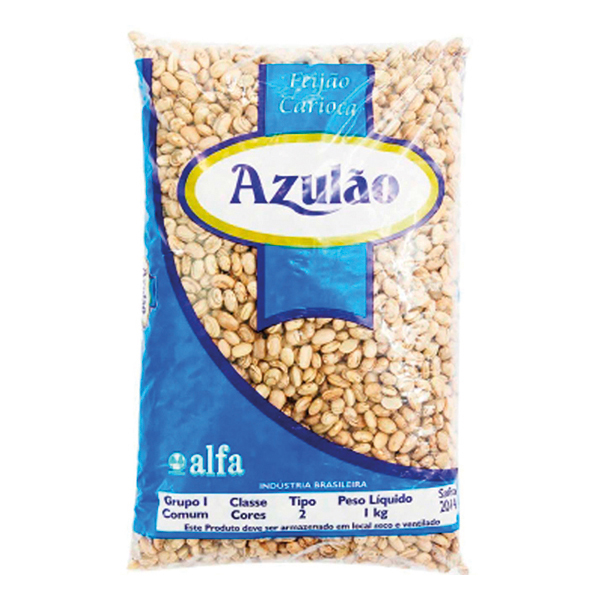 FEIJAO CARIOCA AZULAO T1 10X1KG