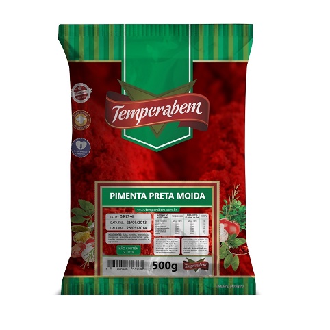 PIMENTA PRETA MOIDA TEMPERABEM 20X500G