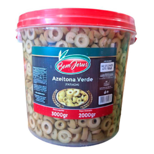 AZEITONA VERDE FAT BOM JESUS 6X2KG