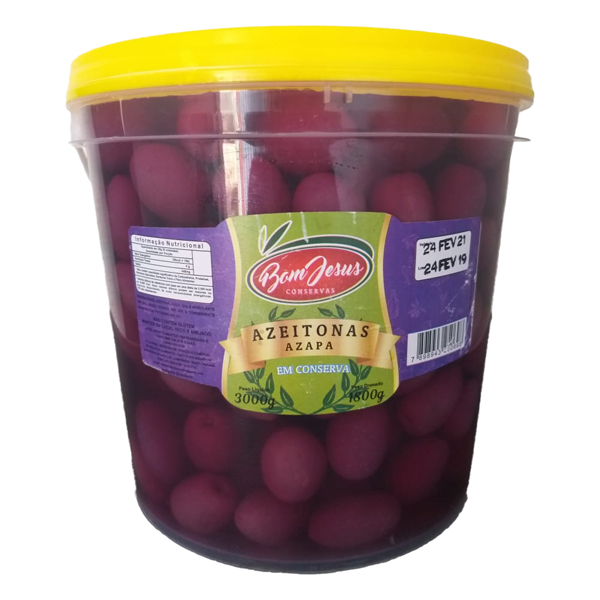 AZEITONA PRETA C/C MEDIA BOM JESUS 6X2KG
