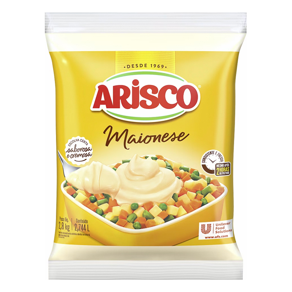 MAIONESE ARISCO BAG 6X2,8KG