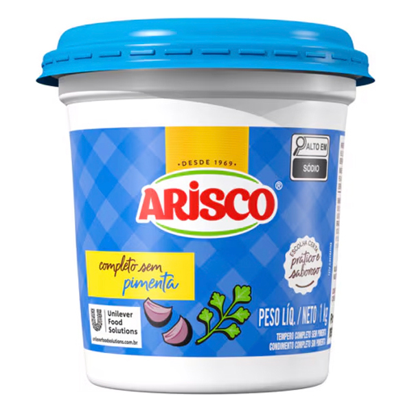 TEMPERO ARISCO S/PIMENTA BD 6X1KG