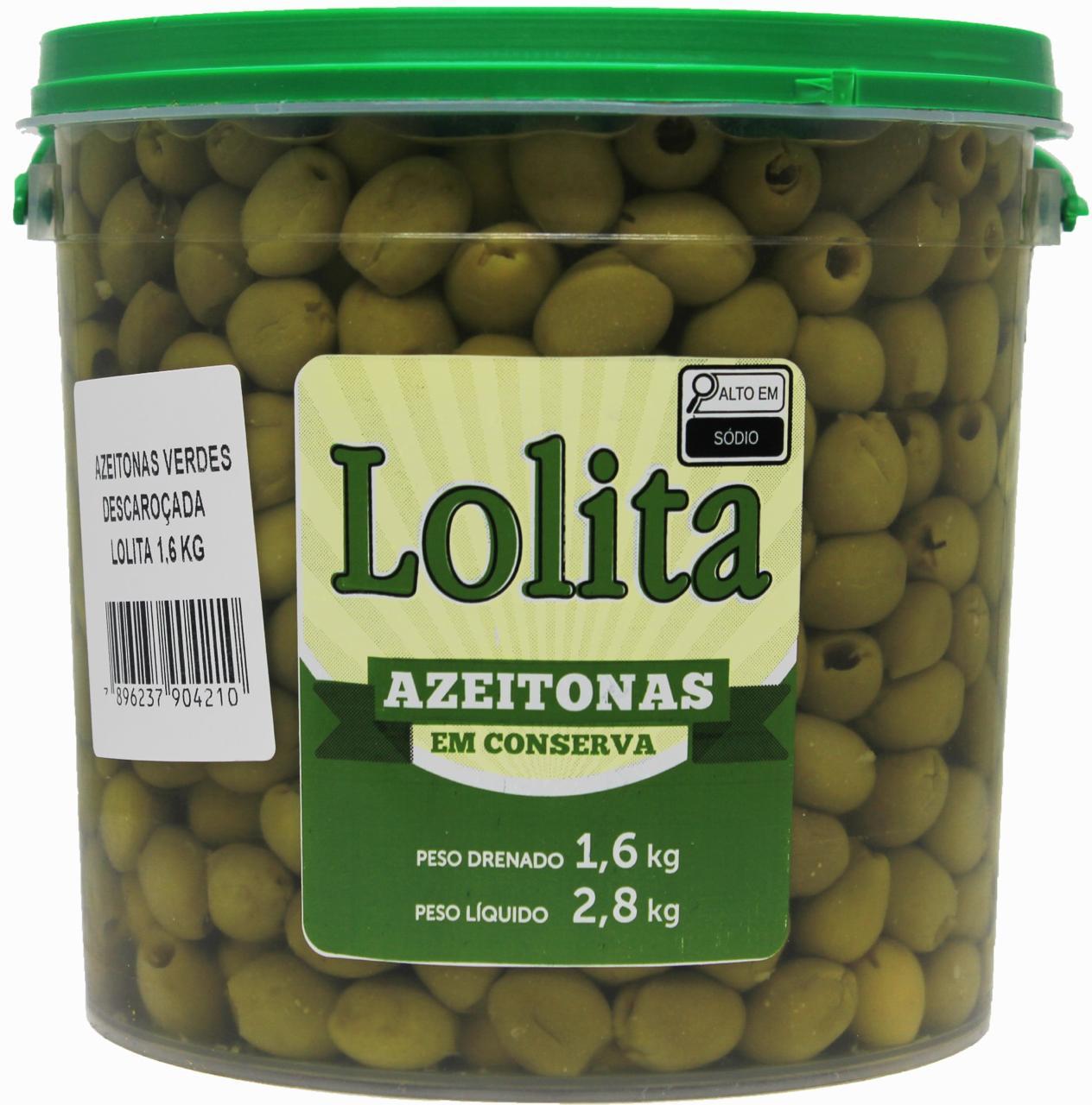 AZEITONA VERDE S/C LOLITA 4X1,6KG