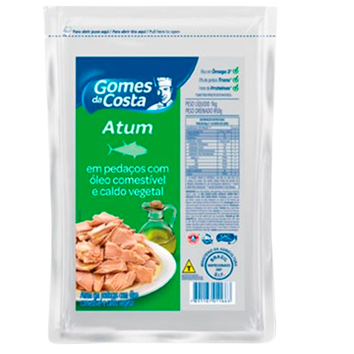 ATUM PEDACO OLEO GOMES COSTA 12X500G