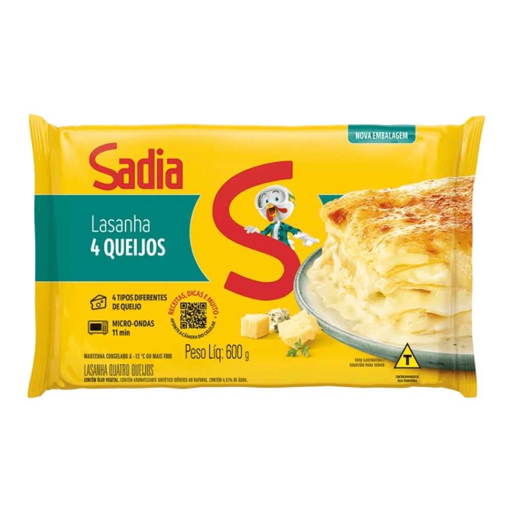 LASANHA 4QJOS SADIA 6X600G