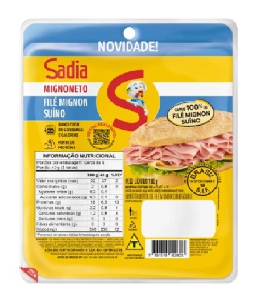 FRIO FILE MIGNON COZ FAT SADIA 16X180G