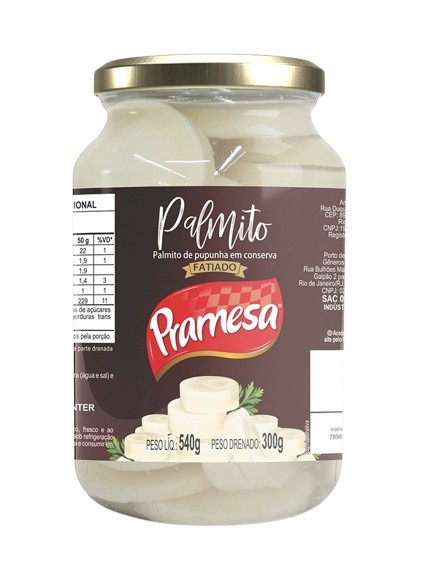 PALMITO PUPUNHA ROD PRAMESA 15X300G