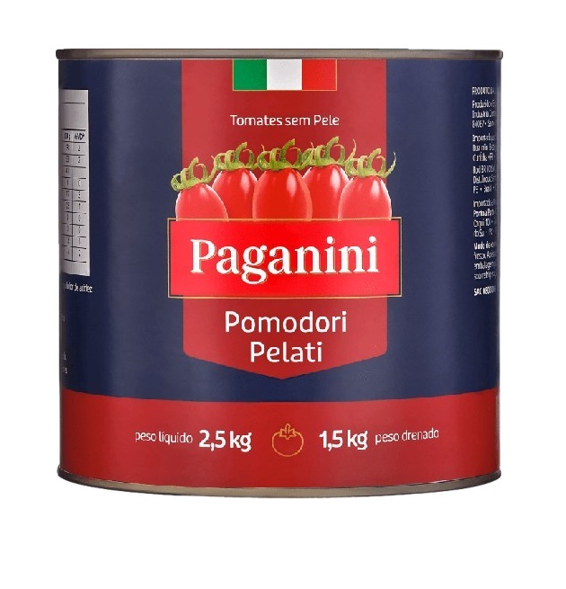 TOMATE PELADO PAGANINI 6X2,5KG