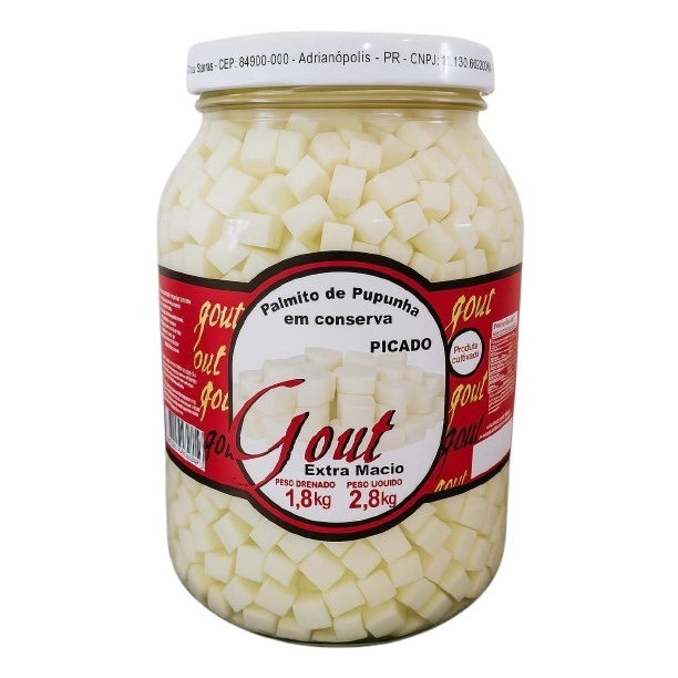 PALMITO PUPUNHA PICAD GOUT 6X1,8KG