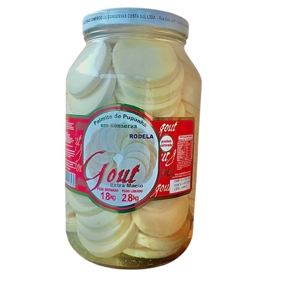 PALMITO PUPUNHA ROD GOUT 6X1,8KG