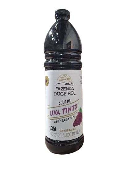 SUCO DE UVA 100% DOCE SOL PET 6X1,35L