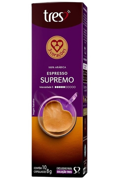 CAPSULA CAFE ESPRES SUPREMO 3COR 8X10X8G
