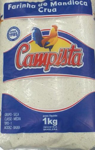 FARINHA MANDIOCA CRUA CAMPISTA 10X1KG