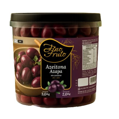 AZEITONA PRETA AZAPA FINO FRUTO 4X2KG
