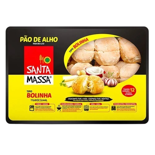 PAO ALHO TRAD BOLINH SANTA MASSA 10X300G