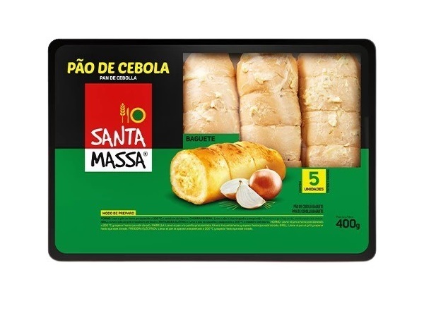 PAO CEBOLA SANTA MASSA 10X400G