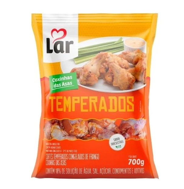 COXINHA DA ASA TEMPERADA LAR 26X700G