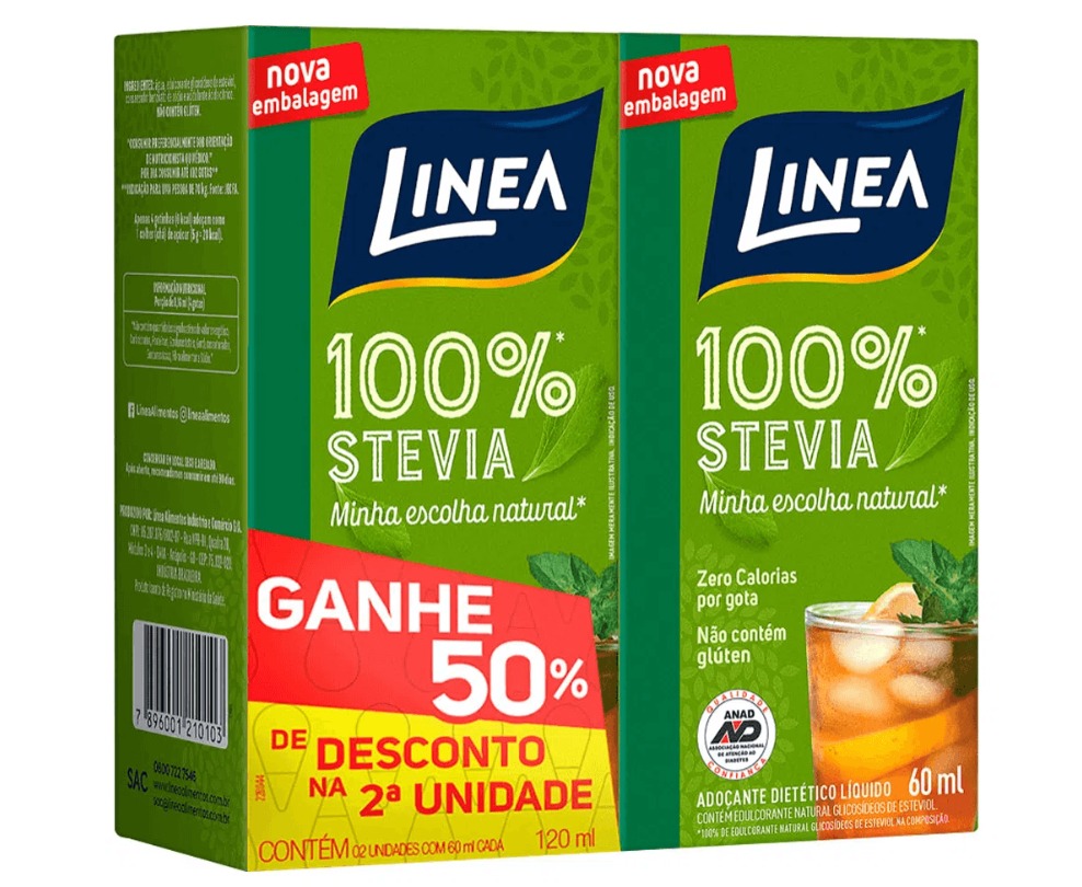 ADOCANTE LIQ STEVIA 6X2X60ML(50% 2ªUN)