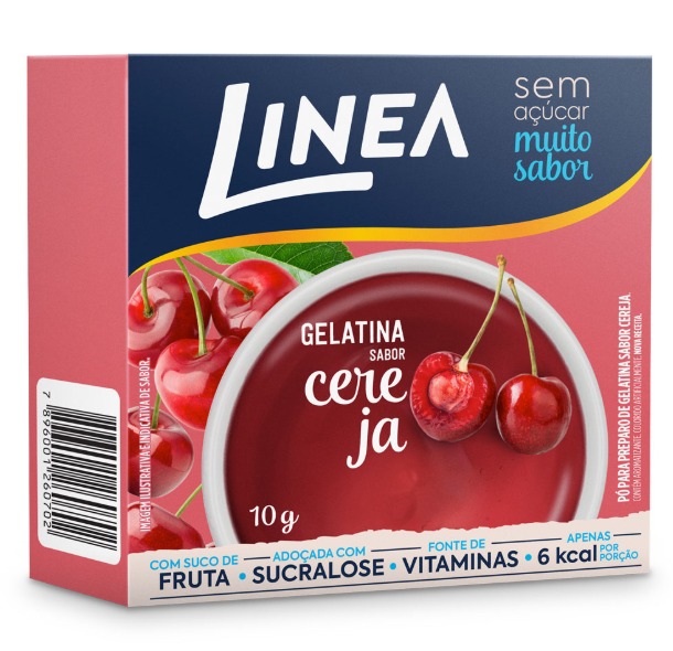 GELATINA LINEA ZERO CEREJA 24X10G