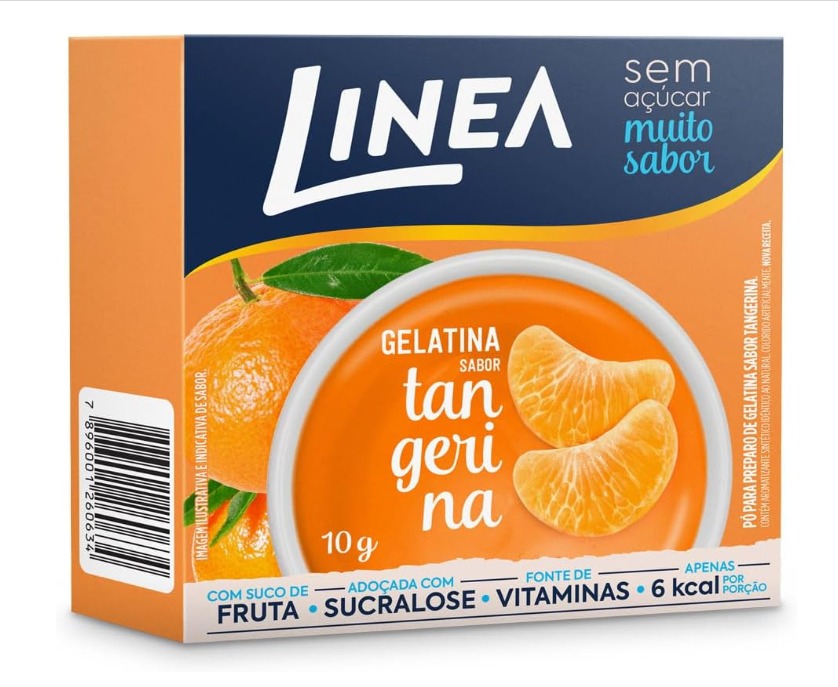 GELATINA LINEA ZERO TANGERINA 24X10G