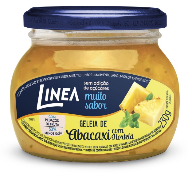 GELEIA LINEA ZERO ABACAXI/HORTEL 12X230G