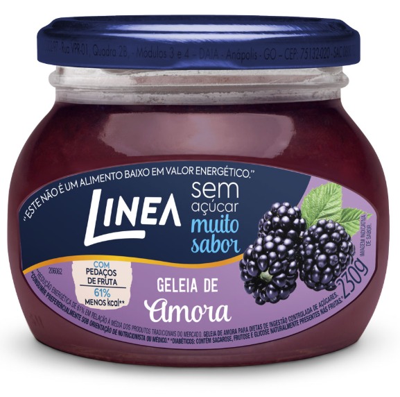GELEIA LINEA ZERO AMORA 12X230G