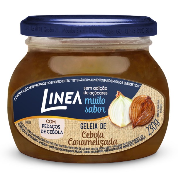GELEIA LINEA ZERO CEBOLA CARAMEL 12X230G