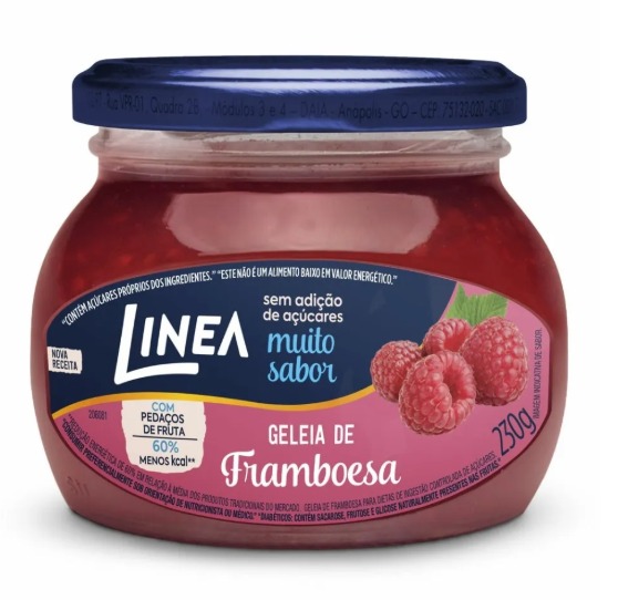 GELEIA LINEA ZERO FRAMBOESA 12X230G
