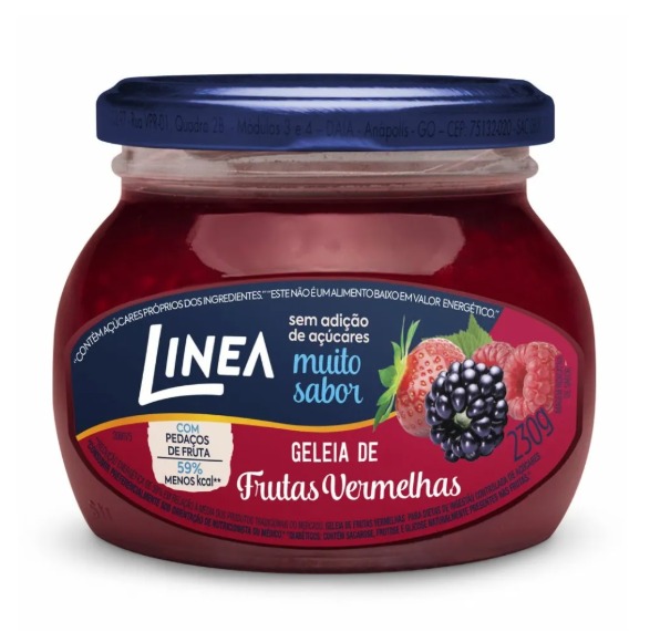 GELEIA LINEA ZERO FRUTA VERMELHA 12X230G