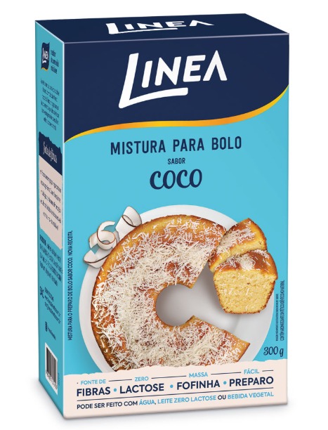 MISTURA BOLO LINEA ZERO COCO 8X300G