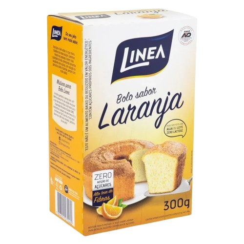 MISTURA BOLO LINEA ZERO LARANJA 8X300G