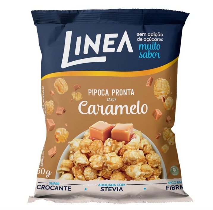 PIPOCA LINEA ZERO CARAMELO 12X50G