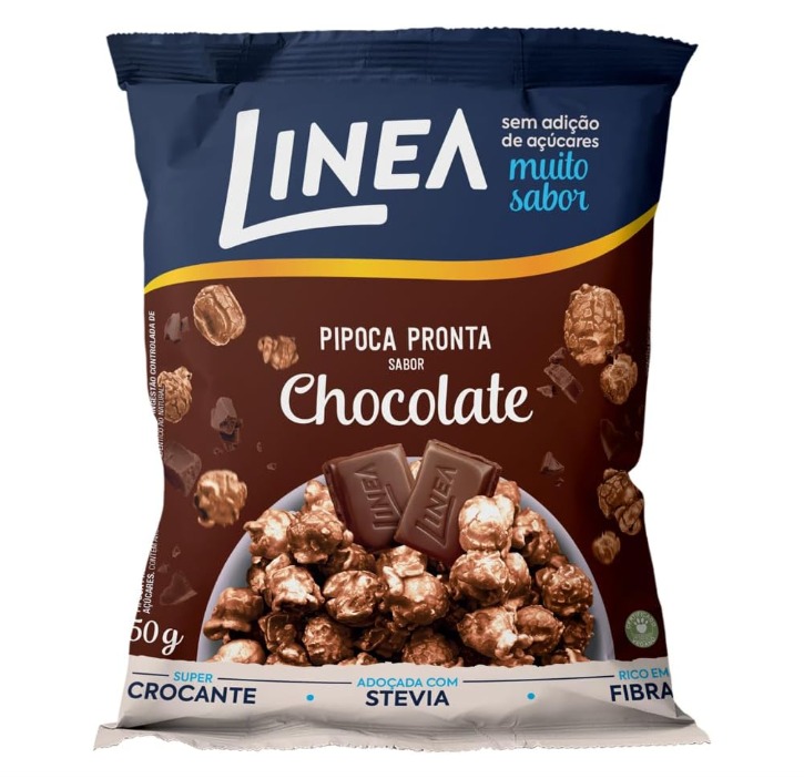 PIPOCA LINEA ZERO CHOCOLATE 12X50G