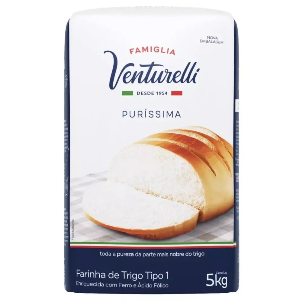 FARINHA TRIGO PURISSIMA VENTURELLI 5X5KG