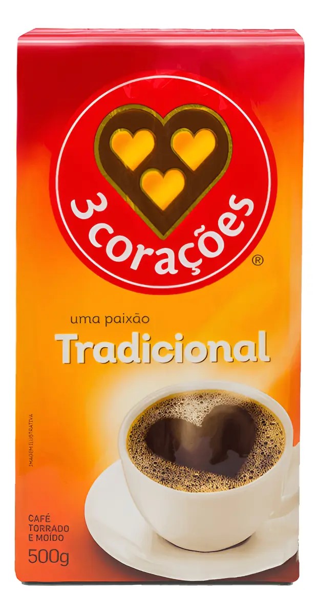 CAFE 3CORACOES TRADICIONAL VACUO 20X500G