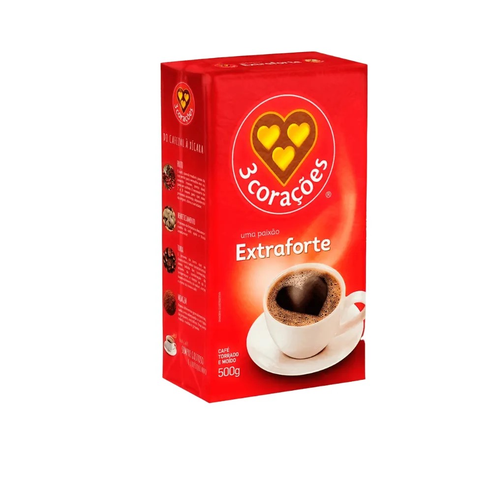 CAFE 3CORACOES EXTRA FORTE VACUO 10X500G