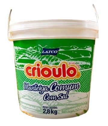 MANTEIGA C/SAL COMUM CRIOULO 3X2,8KG
